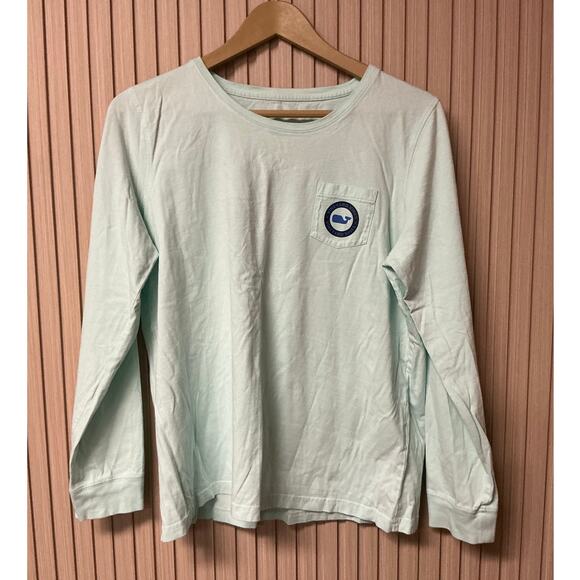 Vineyard Vines Tops - Vineyard Vines Performance Long Sleeve Shirt in Mint Green Size L